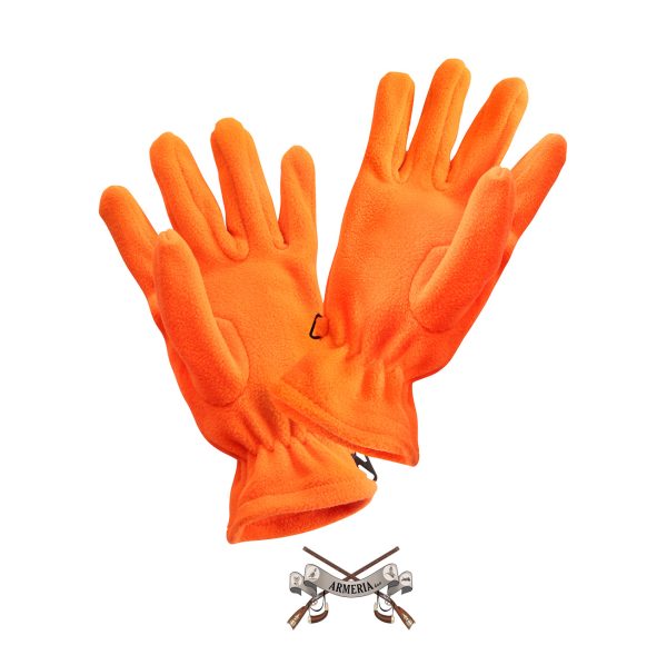 2811 gants polaire unis orange 2017