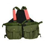 trisacca ra verde con inserti arancio ra