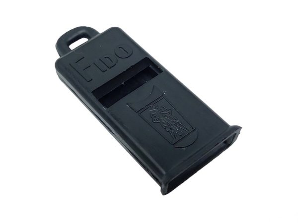 DOG FIDO BLACK WHISTLE